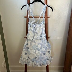 Sabo Skirt Blue and White Dress
